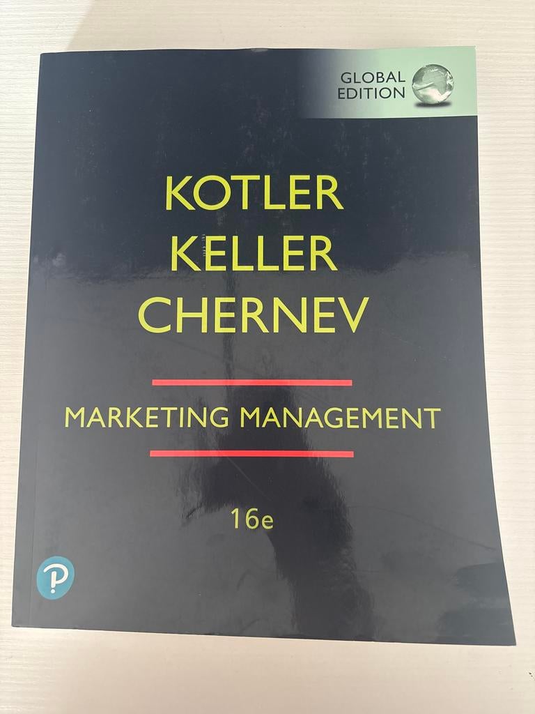 Marketing Management Kotler Keller Chernev 16e editie NIEUW, Ophalen of Verzenden, Nieuw, Economie en Marketing