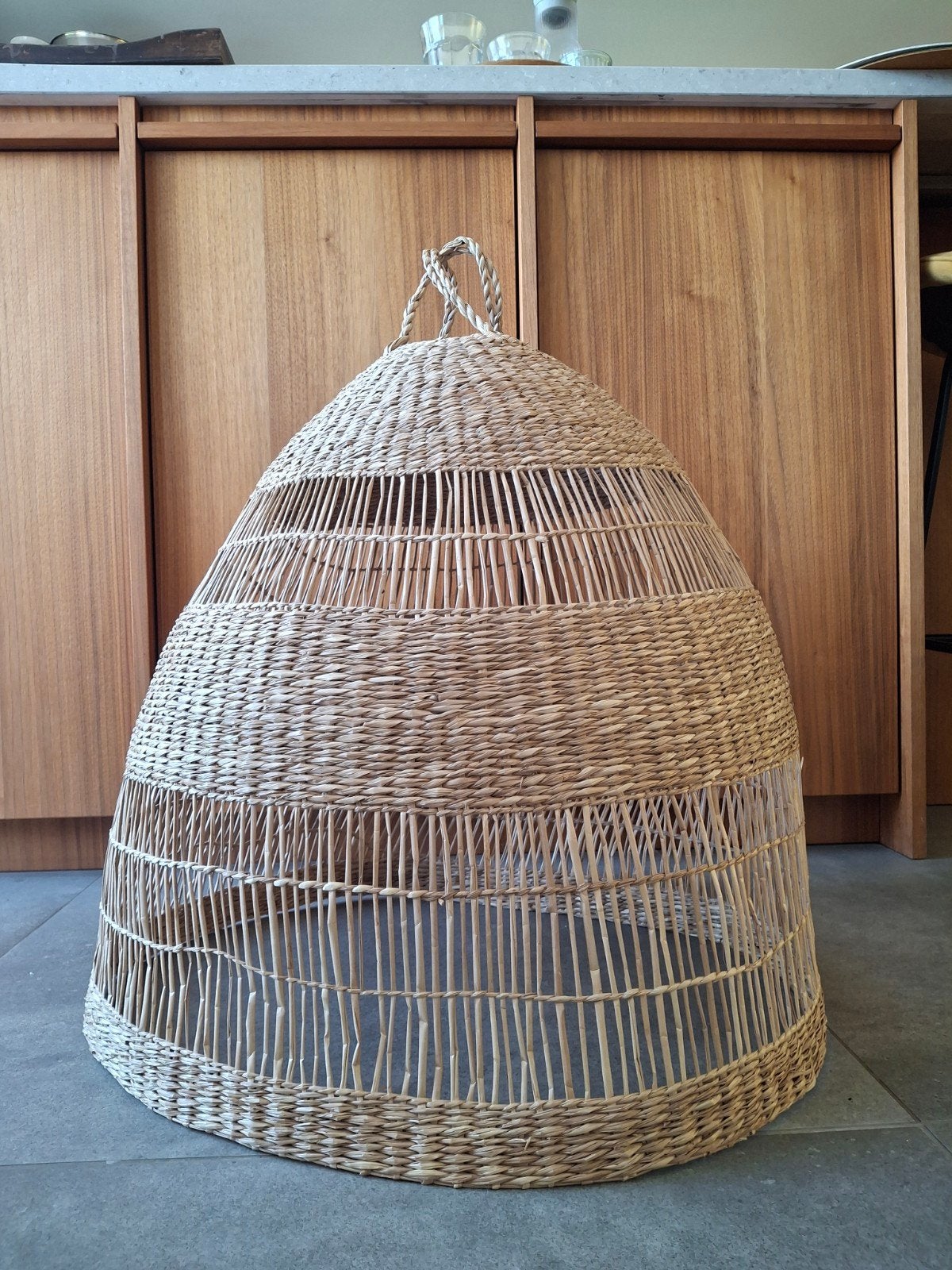 Rotan lamp, Ophalen, Zo goed als nieuw, Scandinavisch, Bohemian, Natuurlijk, Modern