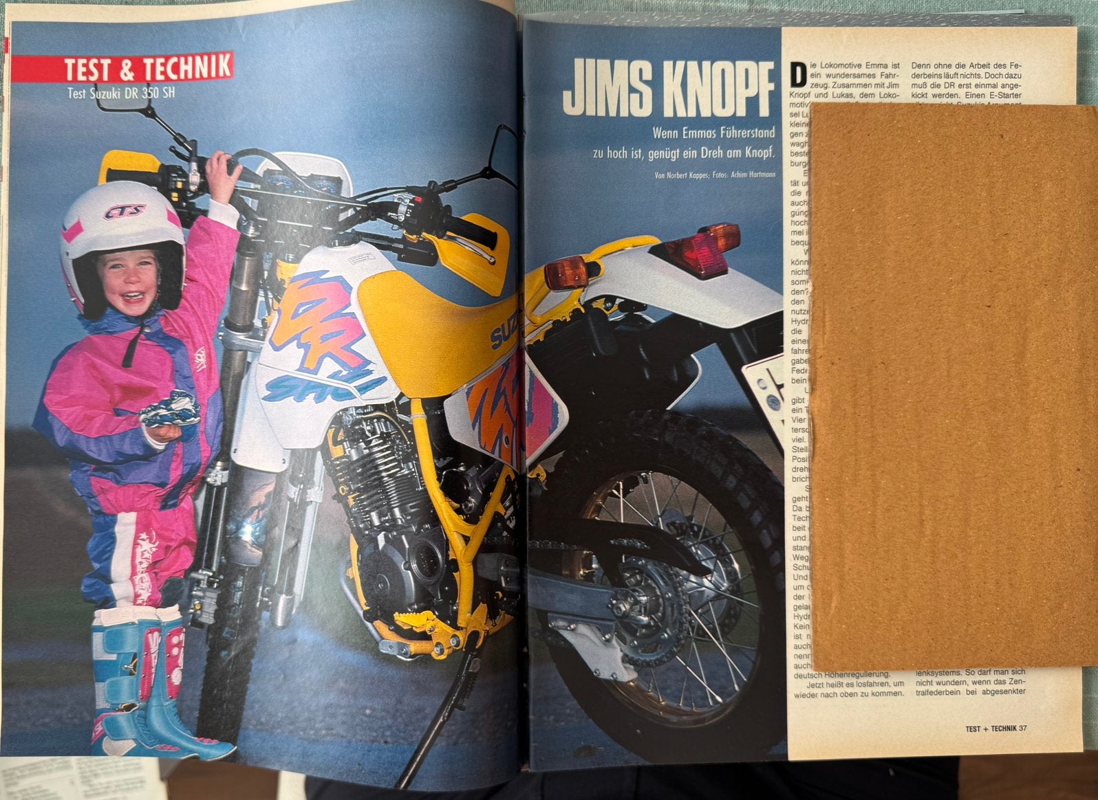 Test Suzuki DR350 SH, Ophalen of Verzenden, Zo goed als nieuw, Motoren