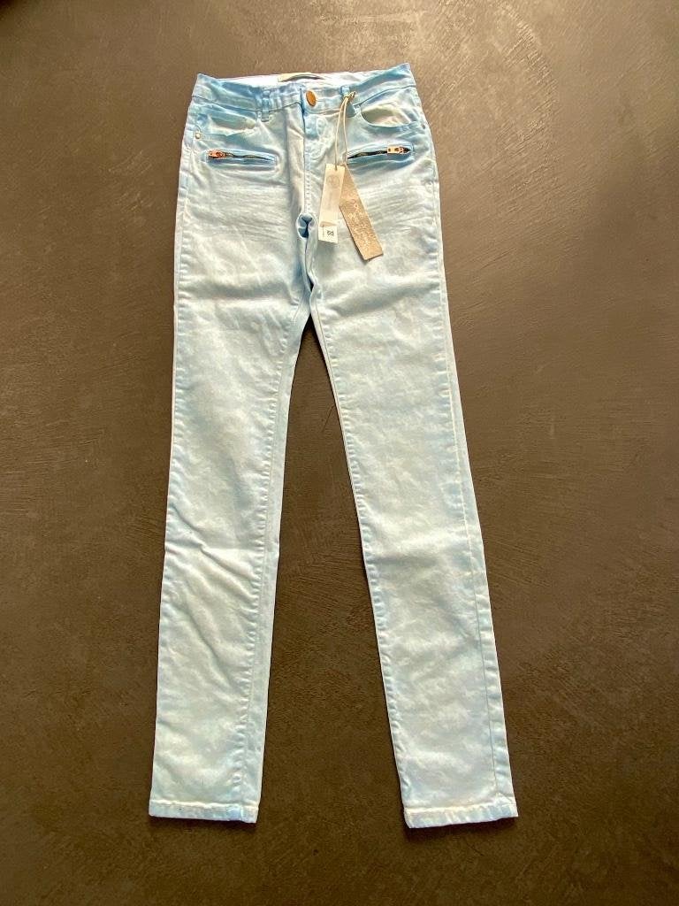 G368 Nieuw: Jade Twelve: mt 27=XS coated jeans spijkerbroek, Jade Twelve, Blauw, Nieuw, Ophalen of Verzenden