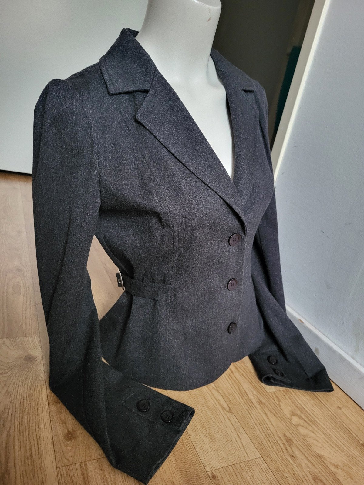 Vintage Y2K getailleerde blazer pofmouwen maat M, Maat 38/40 (M), Ophalen of Verzenden, Zo goed als nieuw, Vintage