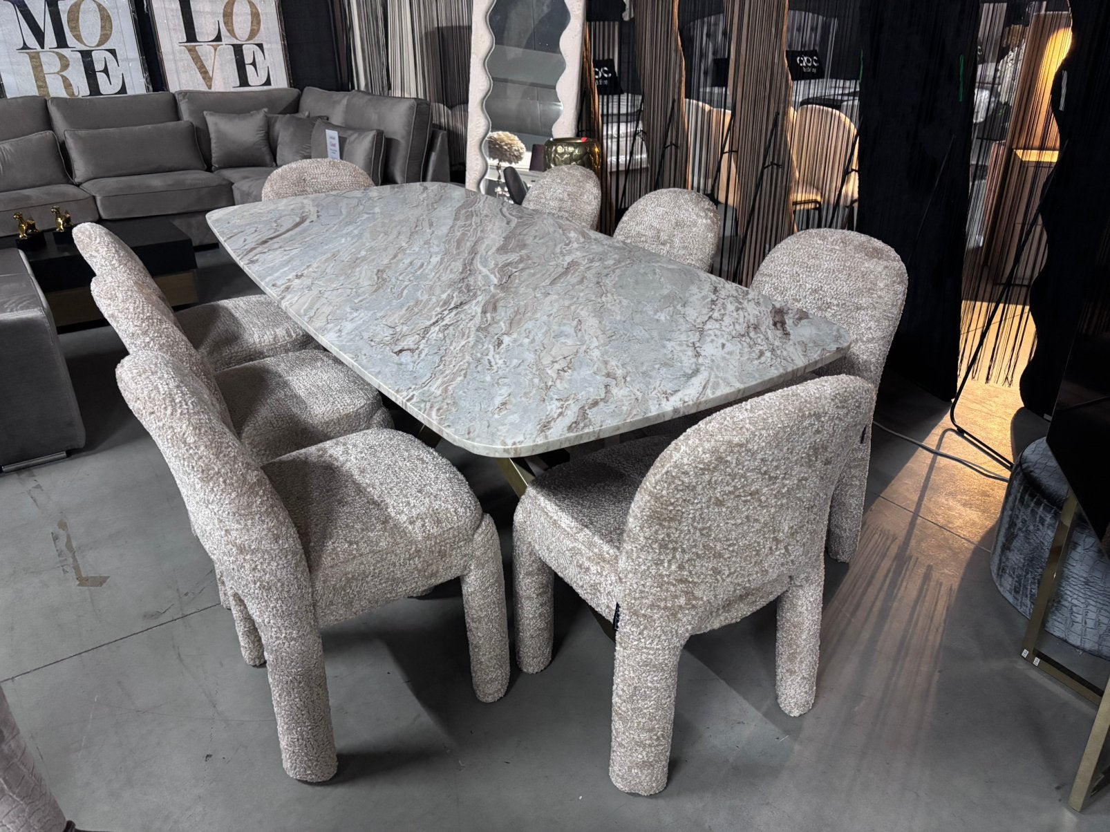 Eetkamerstoel brandi van richmond Interiors (per 2 stuks), Ophalen of Verzenden, Zo goed als nieuw, Overige kleuren, Stof