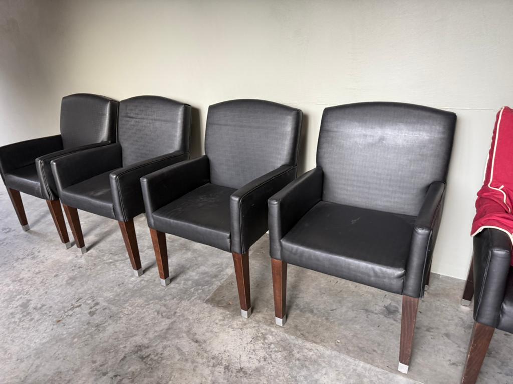 6 eetkamer stoelen van Olivier Gagnere., Huis en Inrichting, Stoelen, Ophalen, Gebruikt, Bruin, Vijf, Zes of meer stoelen