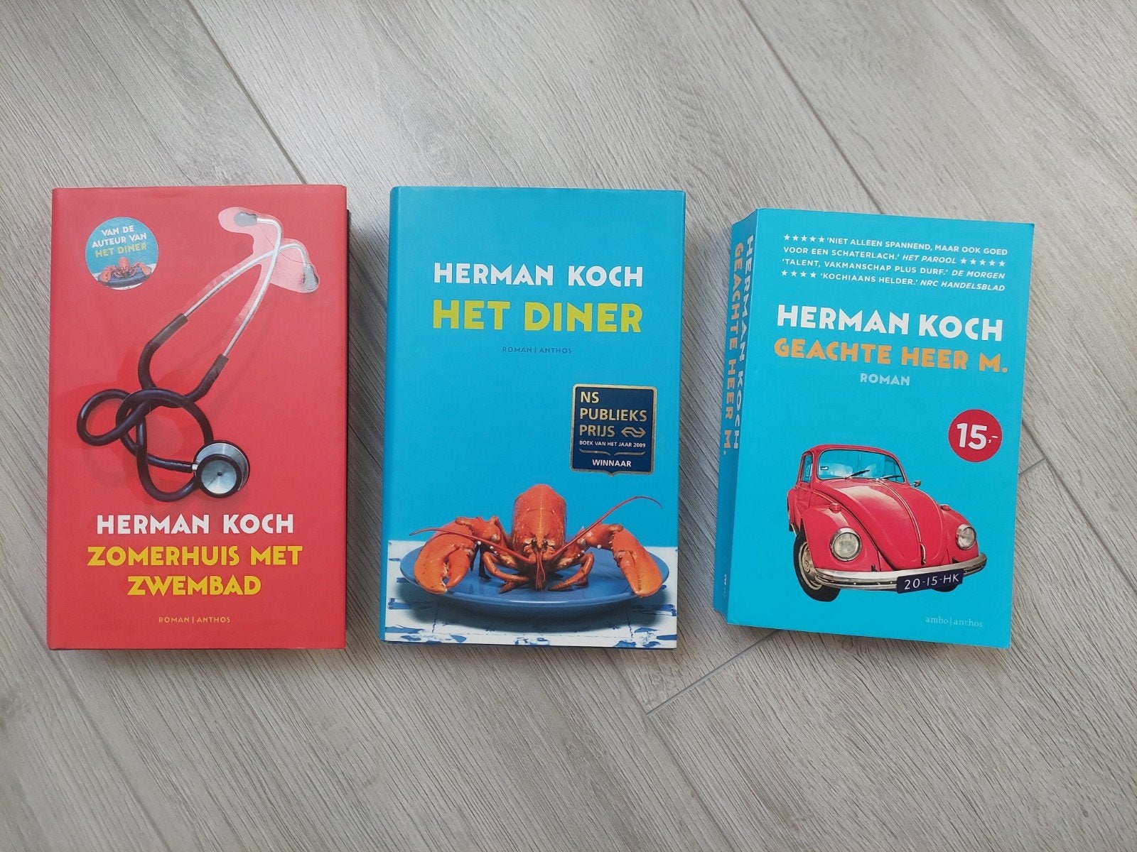 Boeken Herman Koch: Zomerhuis, Het Diner, Geachte Heer M., Boeken, Ophalen of Verzenden, Zo goed als nieuw, Herman Koch, Nederland