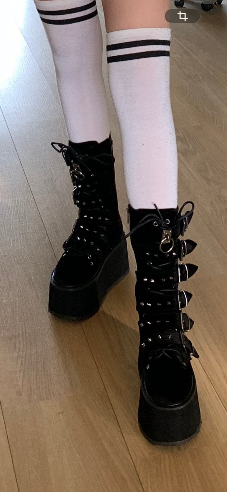Zwarte Demonia Cult DAMNED-225 laarzen velvet, maat 36, Kleding | Dames, Schoenen, Zwart, Overige typen, Ophalen of Verzenden