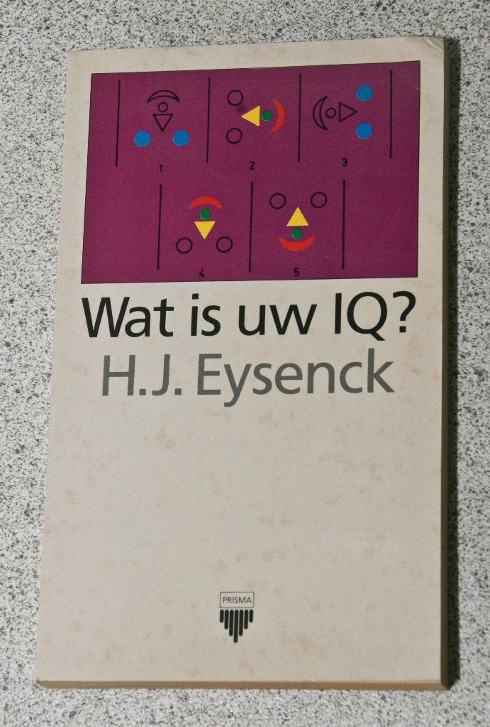Wat is uw IQ?  Intelligentietests. H.J. Eysenck., Boeken, Ophalen of Verzenden, Gelezen, H.J. Eysenck