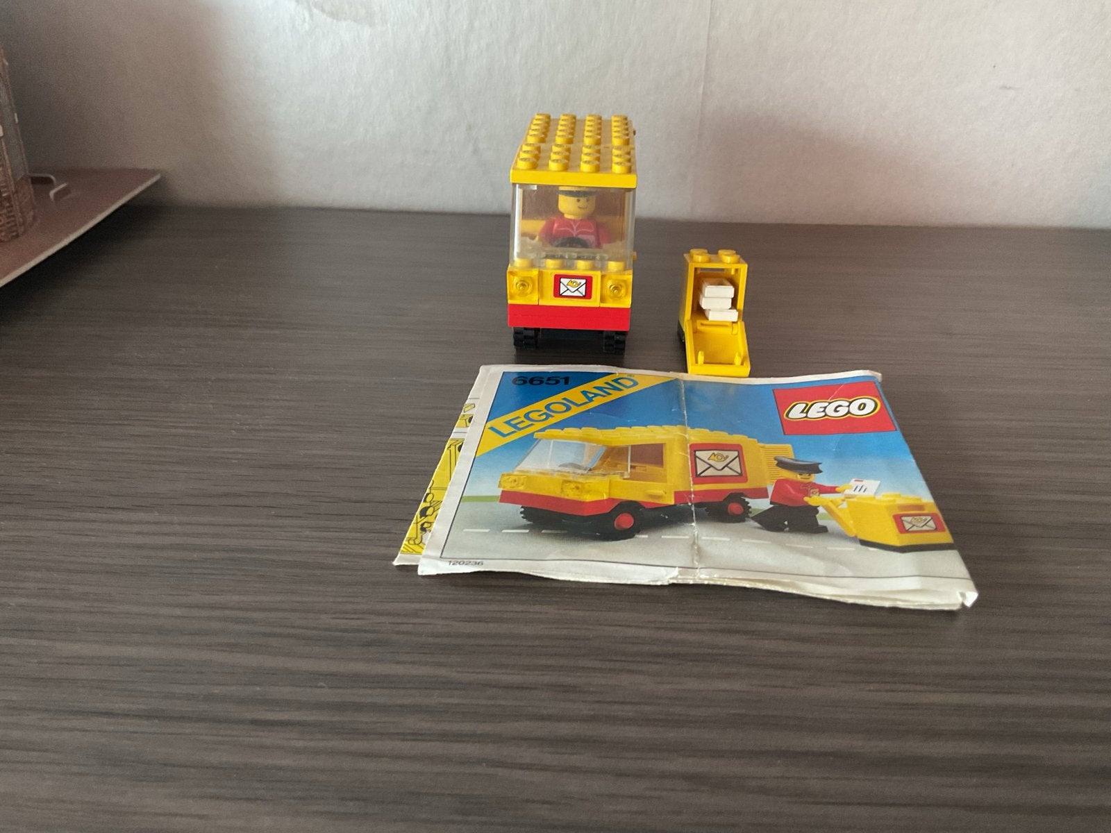 LEGO Legoland 661 Postwagen met postbode en brievenbus, Ophalen, Lego, Compleet, Complete set