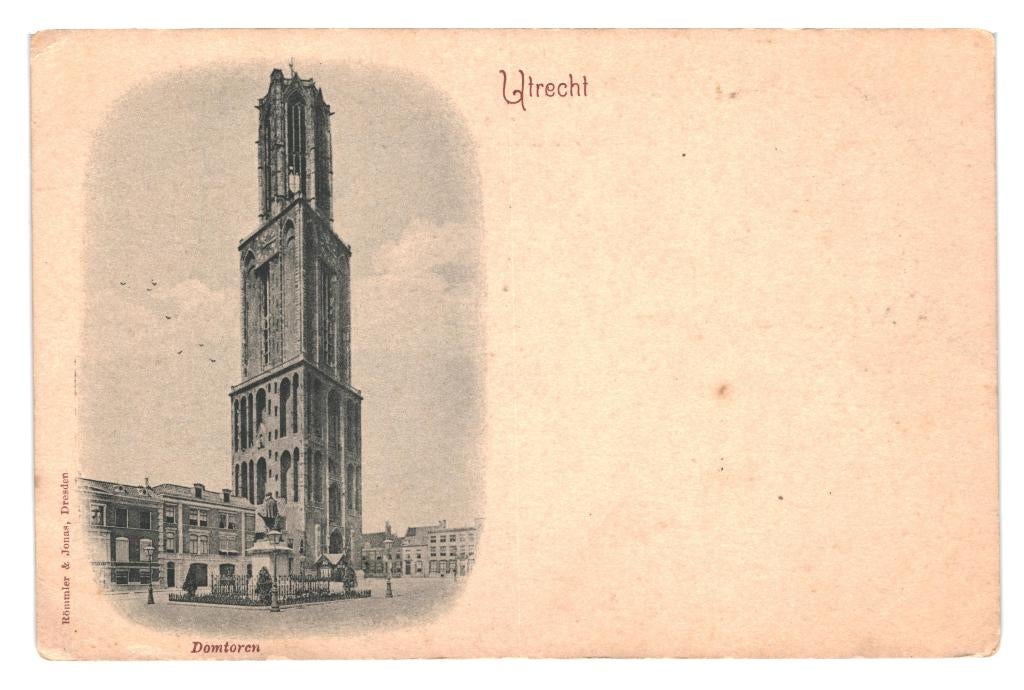 950861 Utrecht Domtoren Nette oude kaart Onbeschreven, Ophalen of Verzenden, Voor 1920, Ongelopen, Utrecht