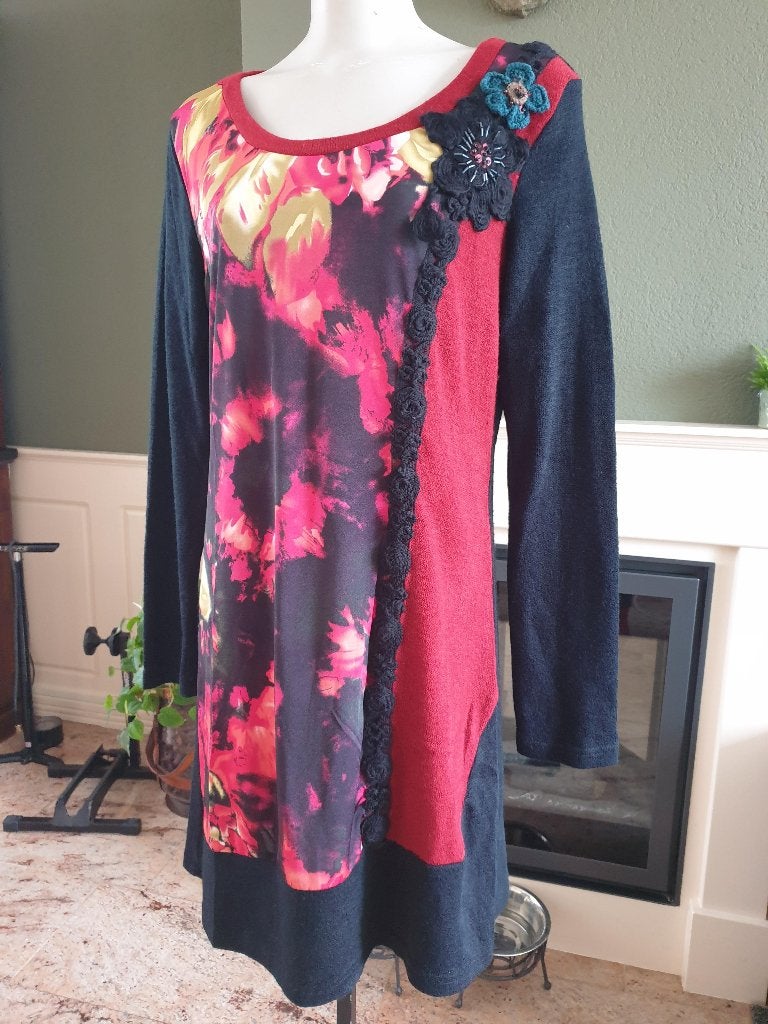 Exquiss's schitterende jurk jurkje mt XL 46, Exquiss's, Verzenden, Maat 46/48 (XL) of groter, Zo goed als nieuw
