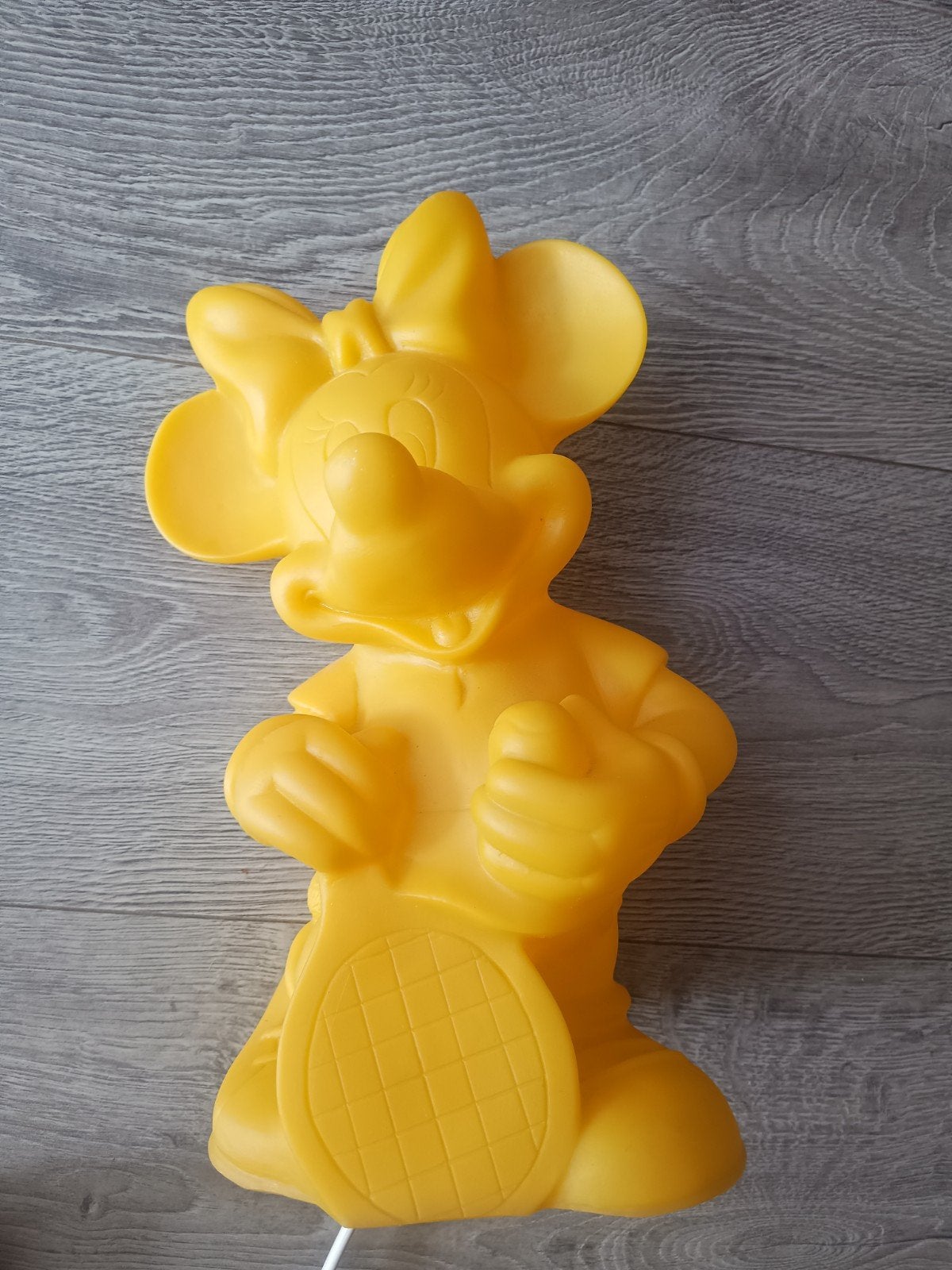 Originele vintage Heico Disney Minnie Mouse lamp, Overige merken, Gebruikt, Kunststof, Geel