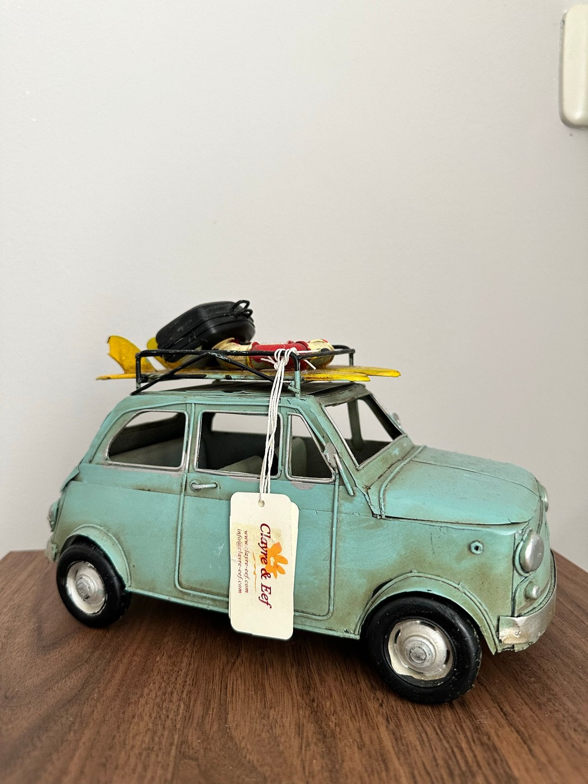 Clayre & Eef Vintage Decoratie Auto met Surfplanken, Ophalen, Zo goed als nieuw