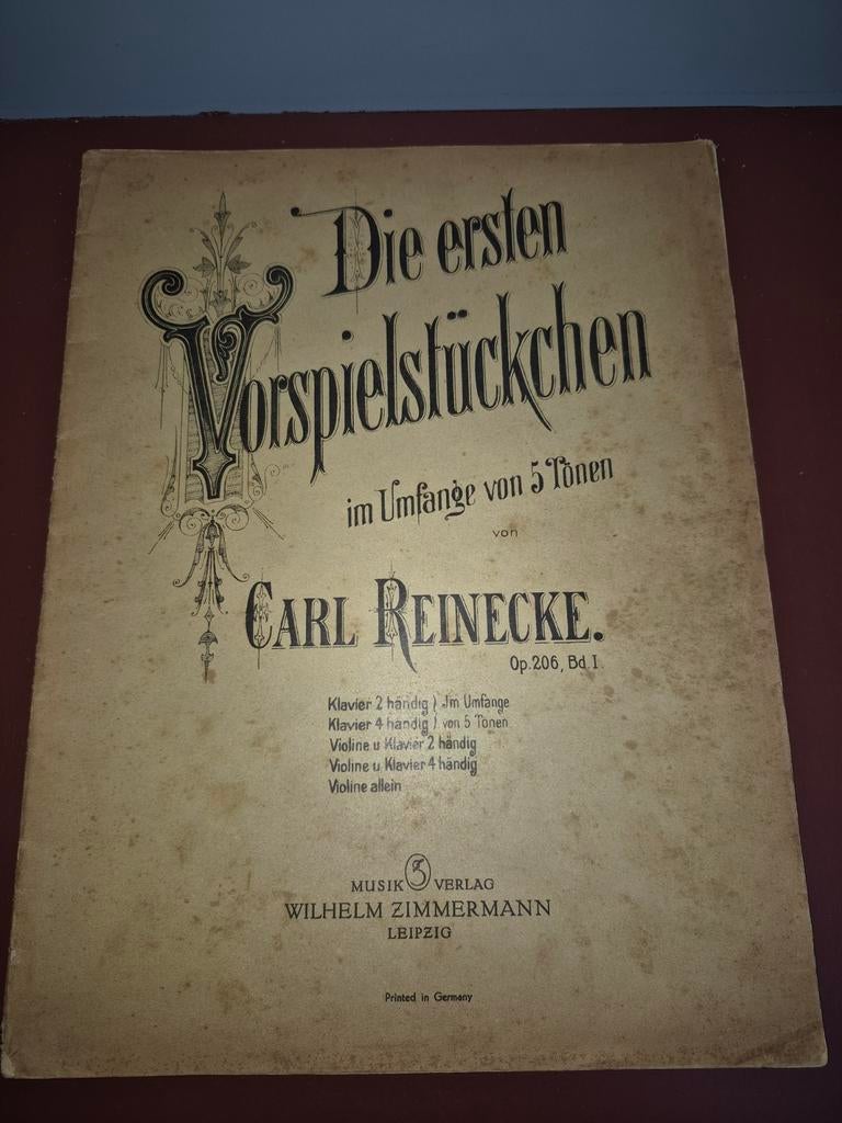 Die ersten Vorspielstückchen, Carl Reinecke, op. 206, Bd. 1, Gebruikt, Klassiek, Ophalen of Verzenden, Artiest of Componist