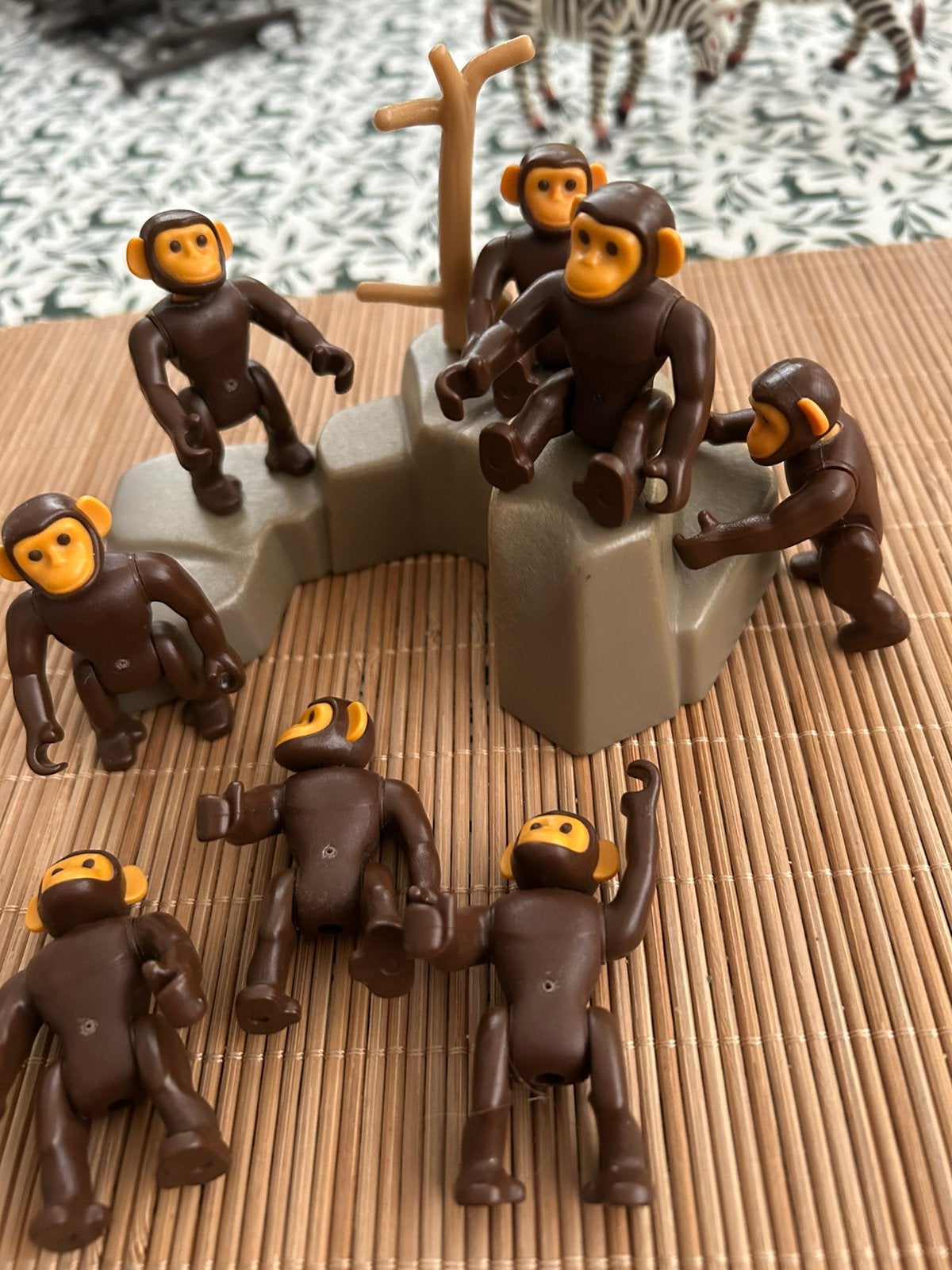 Playmobil apenrots met apen 3496   1984, Kinderen en Baby's, Ophalen of Verzenden, Gebruikt