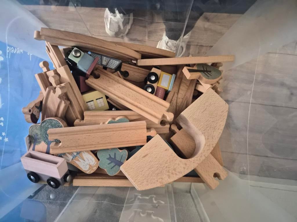 Treinbaan van Little dutch, Kinderen en Baby's, Speelgoed | Houten speelgoed, Ophalen of Verzenden, Zo goed als nieuw