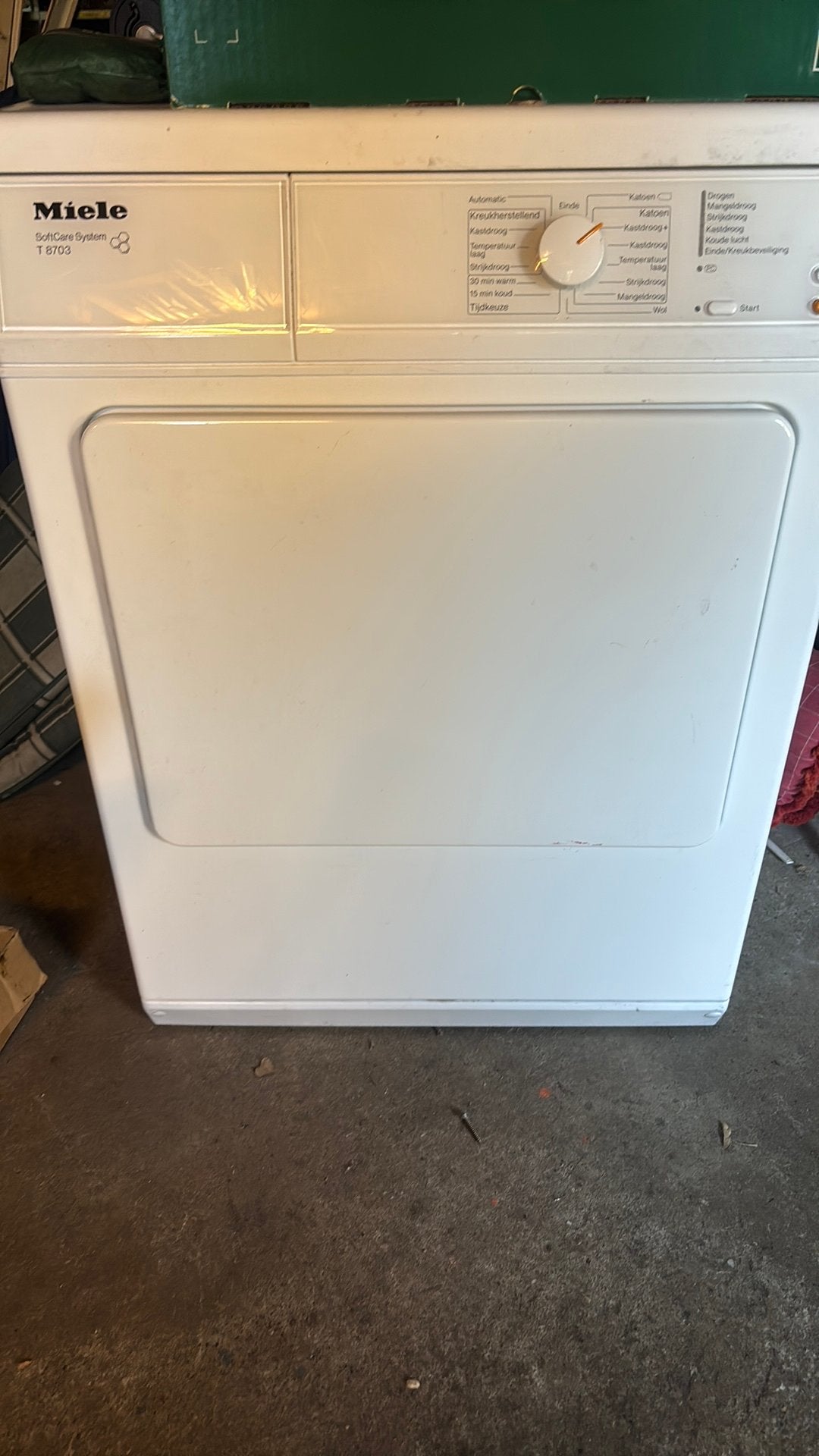 Miele T8703 luchtdroger, Witgoed en Apparatuur, Ophalen, Zo goed als nieuw, Luchtafvoer, 85 tot 90 cm