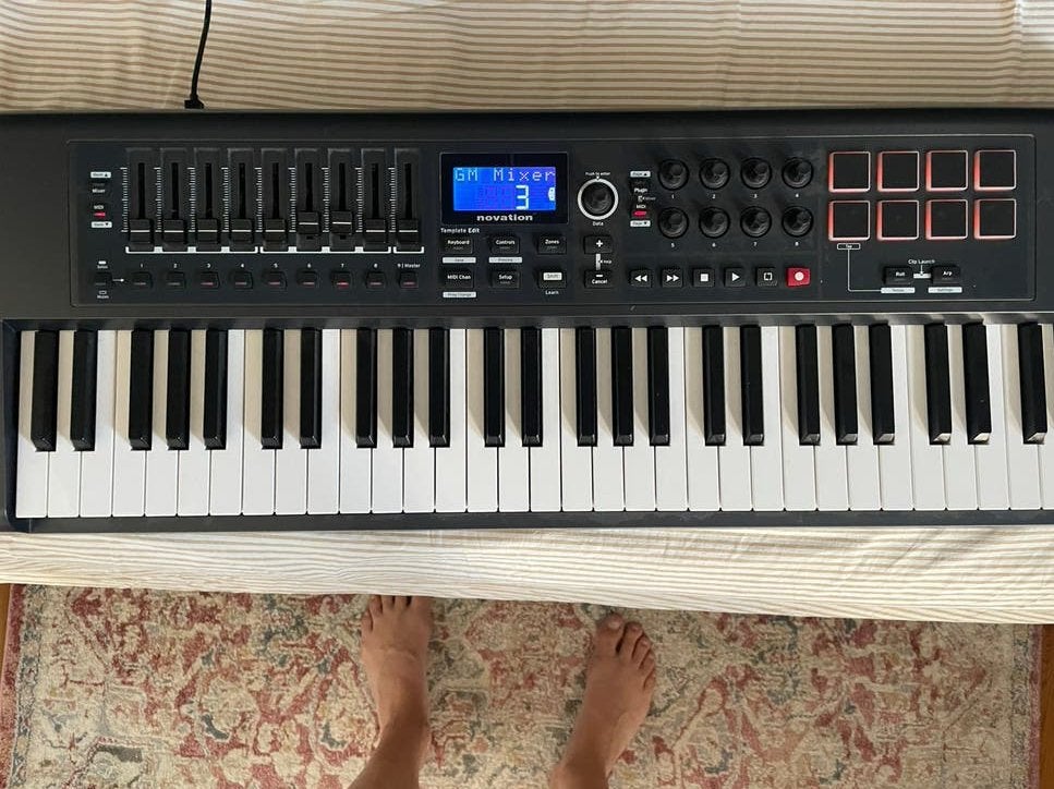 Novation impulse 61 midi keyboard, Ophalen of Verzenden, Gebruikt