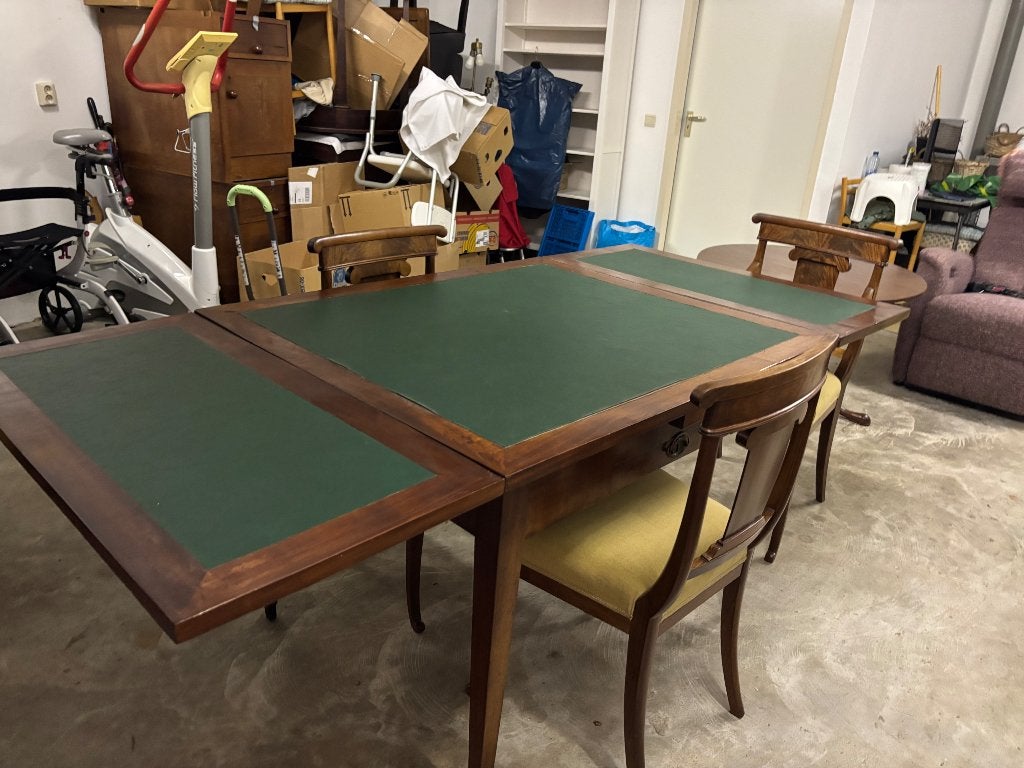 Eettafel antiek, Ophalen