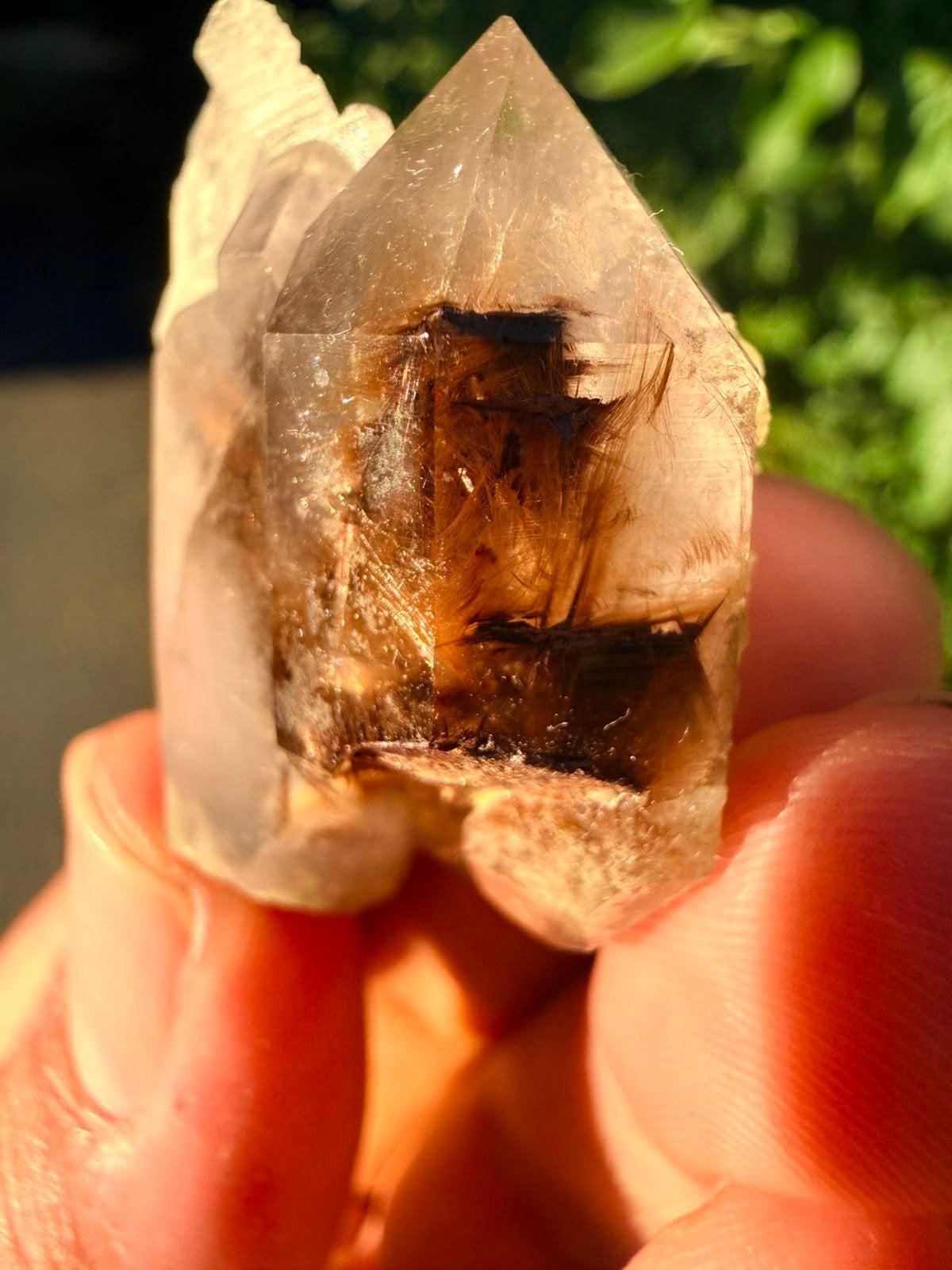 Rutile Brokite Kwarts N414 - 20g, 38x29x17mm, Ophalen of Verzenden, Mineraal