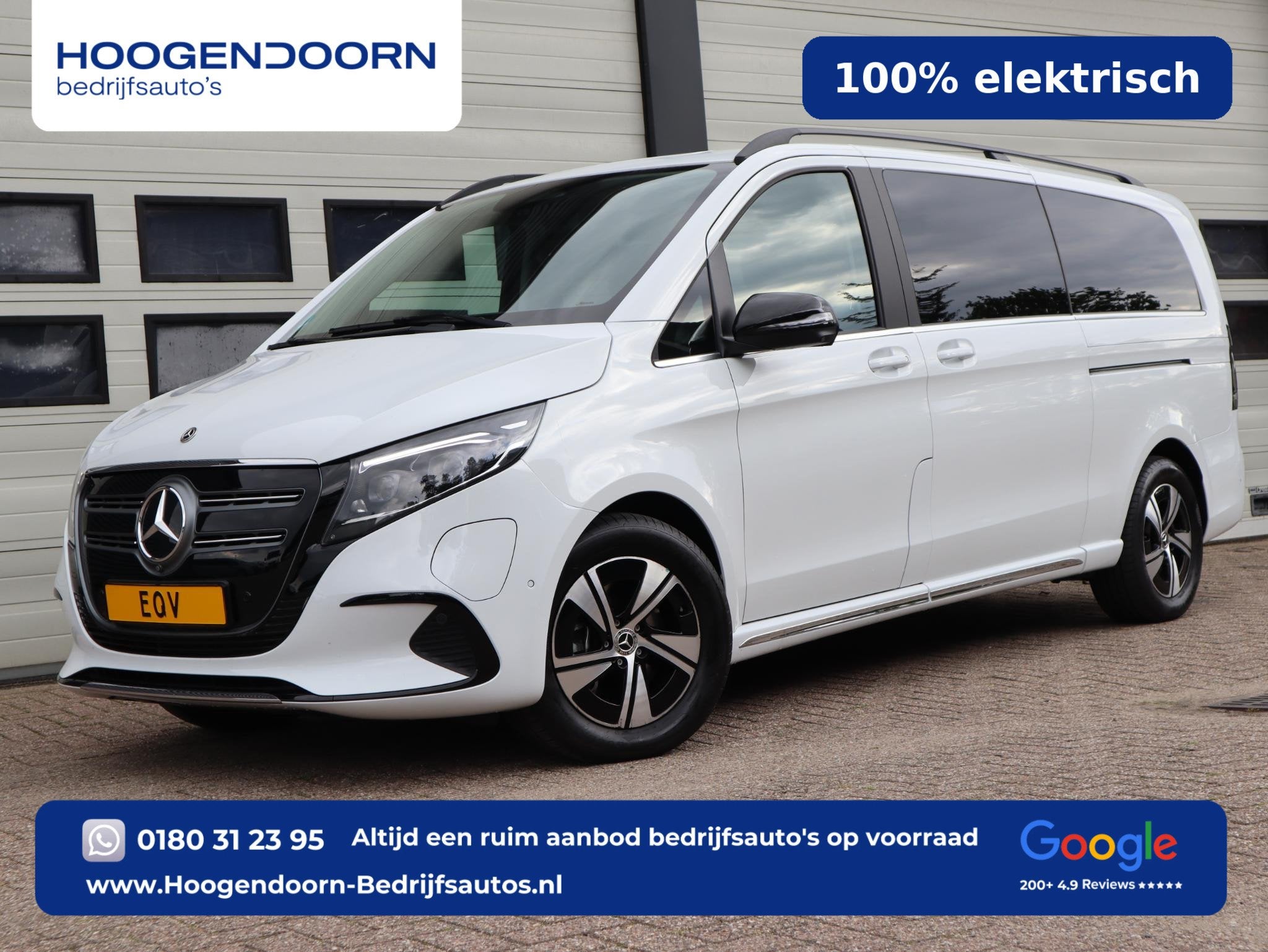 Mercedes-Benz EQV 300 90 kWh L3 Extra lang Avantgarde - 7 Pe, Auto's, Gebruikt, 7 stoelen, 204 pk, Te koop