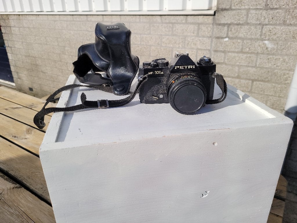 uitstekende nette vintage petri fotocamera, Ophalen of Verzenden, Gebruikt, Spiegelreflex, Canon