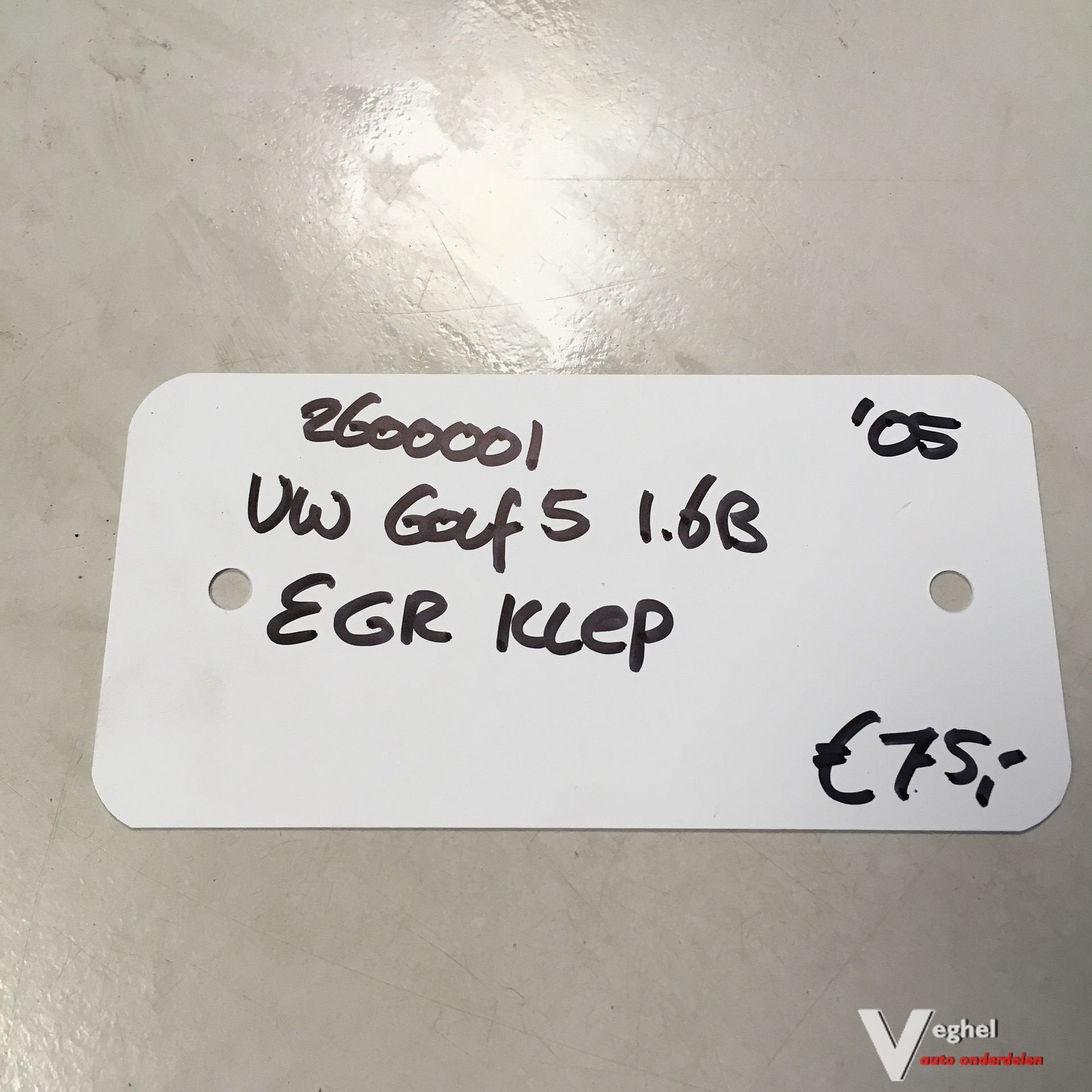 Vw Golf 5 1.6B 2005 5drs 2600001   EGR Klep, Gebruikt, -, -, Ophalen of Verzenden