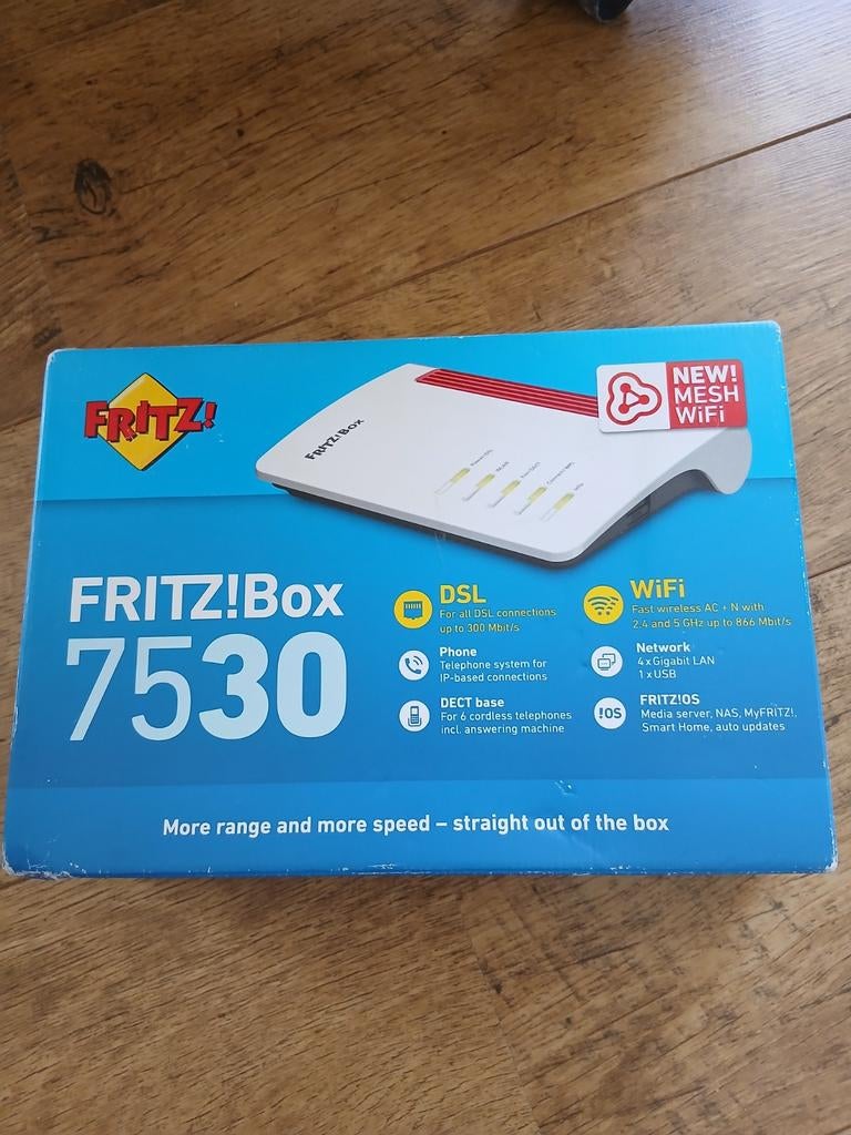 FRITZ!Box 7530 nieuw, Computers en Software, Routers en Modems, Ophalen of Verzenden