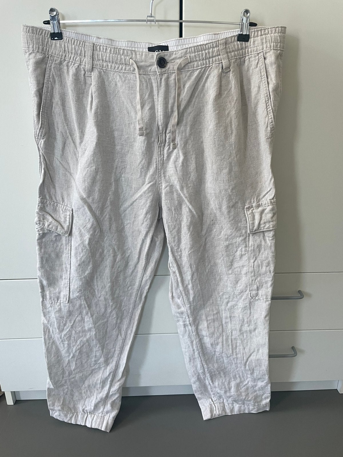 Linnen broek van C&A, Ophalen of Verzenden, Zo goed als nieuw, Overige maten, Beige