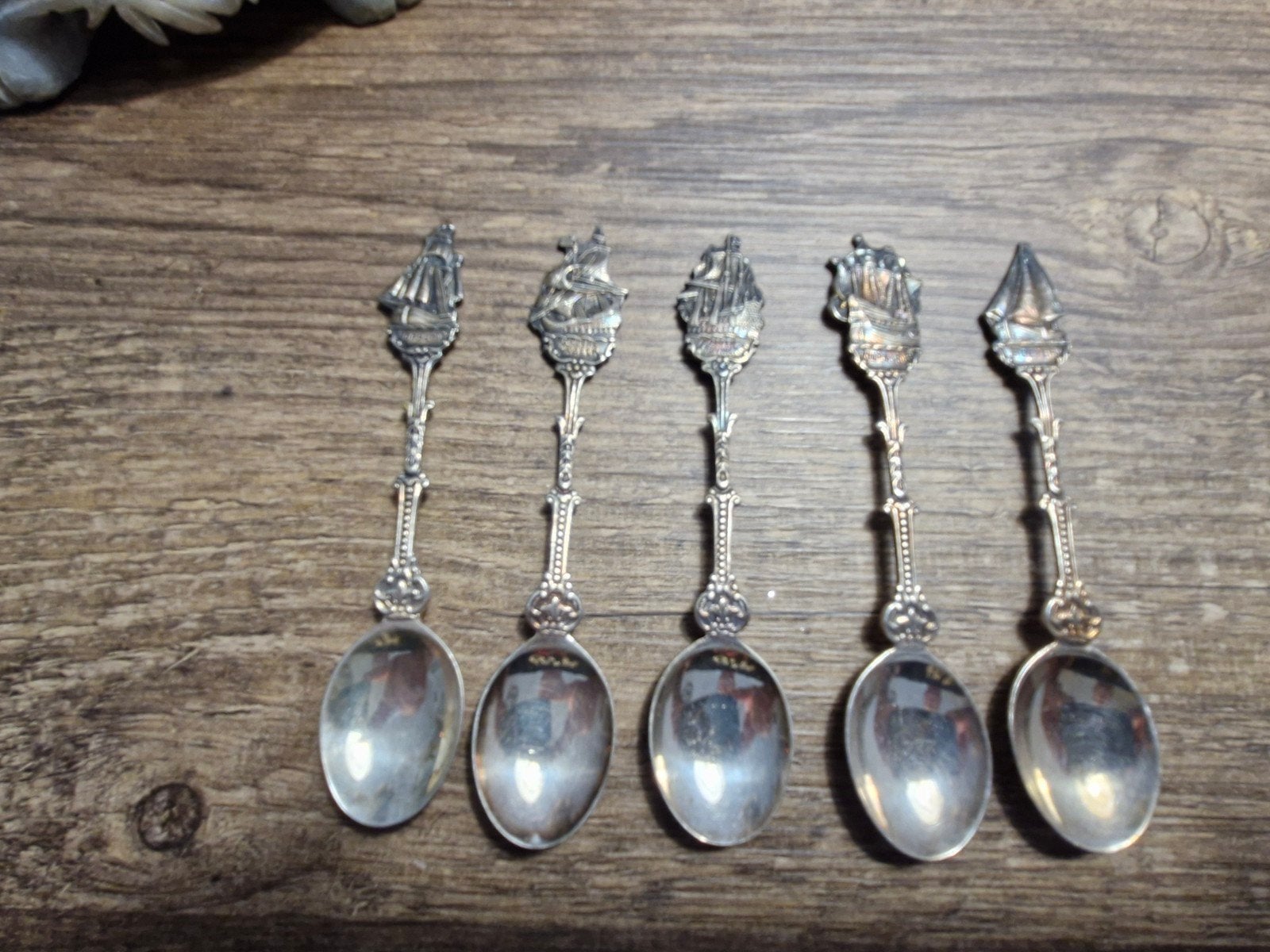 5 DE Schepen lepeltjes, Antiek en Kunst, Ophalen of Verzenden