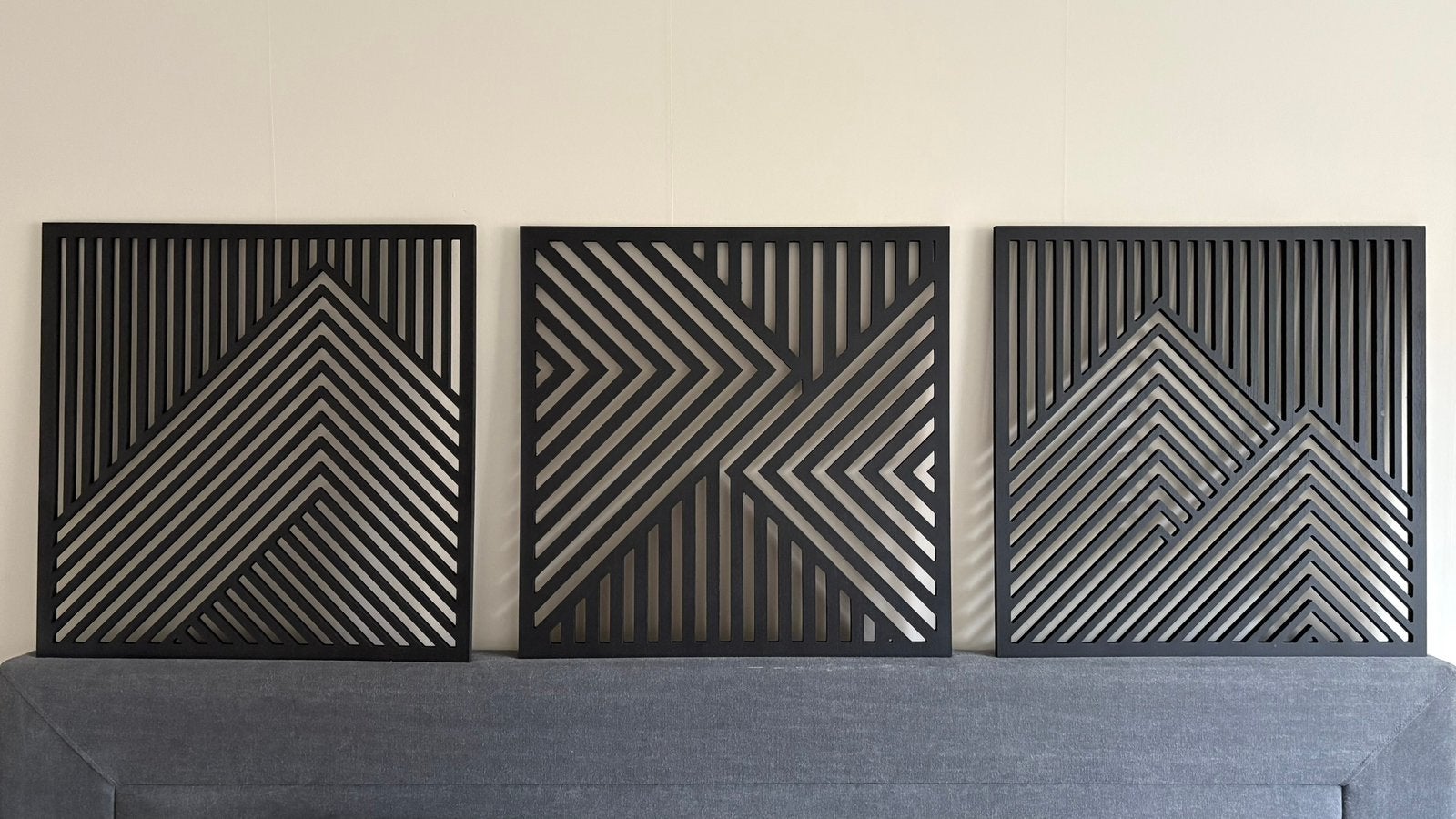 Nieuw houten vierkant wandbord zwart 58x58cm, Ophalen of Verzenden
