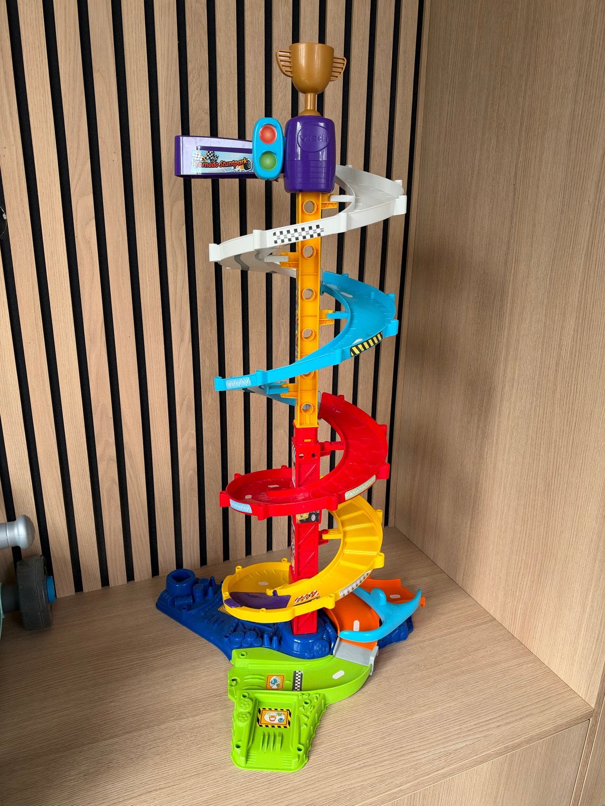 VTech Toet Toet Auto's Tornado Stuntpark Race Toren, Ophalen of Verzenden, Gebruikt