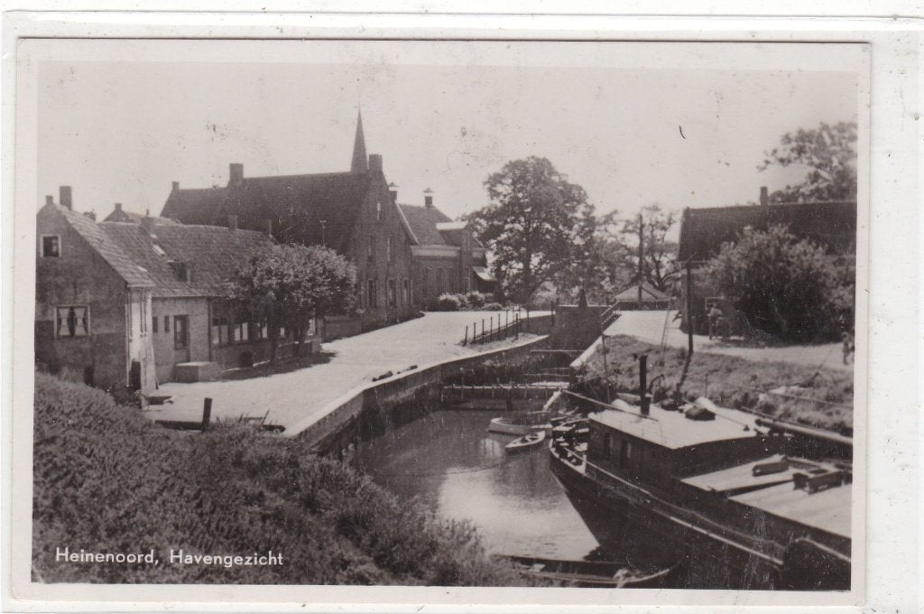Heinenoord-Haven gezicht circa 1950, Verzenden, 1940 tot 1960, Gelopen, Zuid-Holland