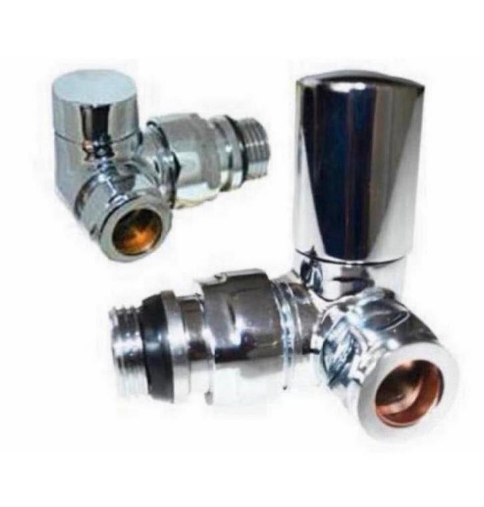 Handdoekrek Radiatorkleppen 15mm radiator klep hoek 4X SET, Doe-het-zelf en Verbouw, Nieuw, Ophalen of Verzenden, H, H