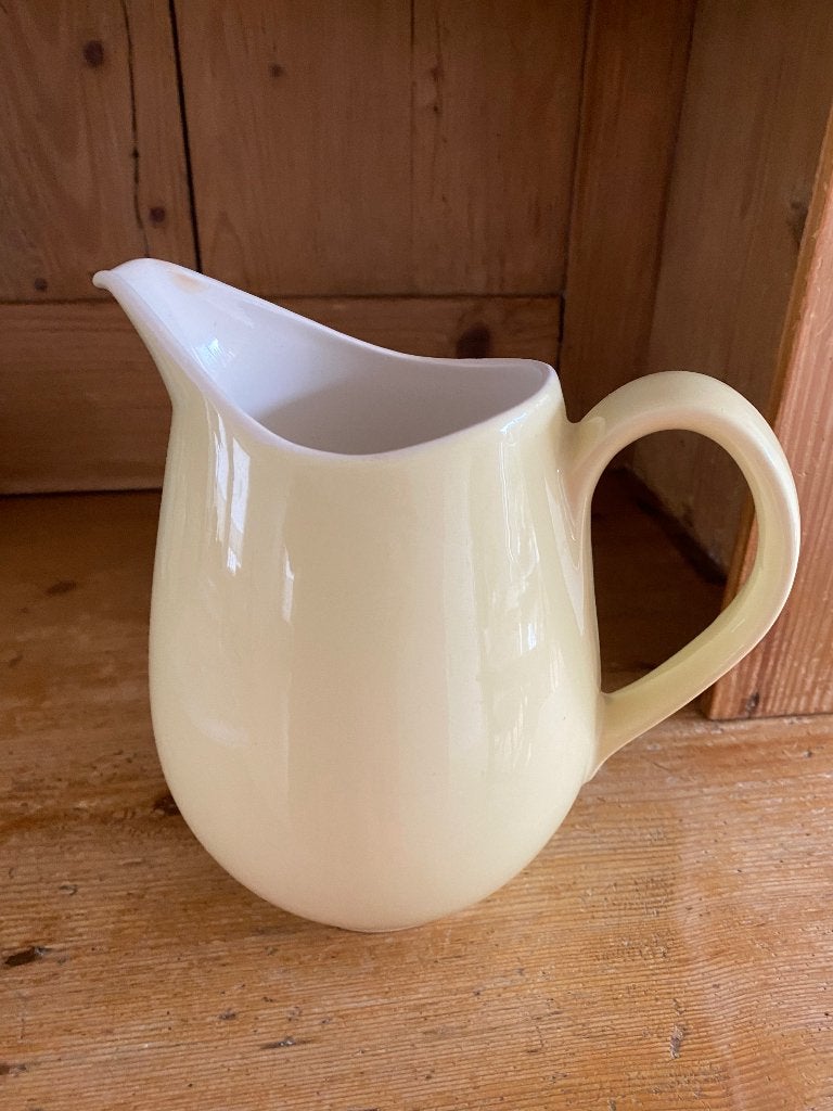 Vintage Kwatta grote bolle buik kan pastel geel, Kan, Gebruikt, Overige merken, Vintage