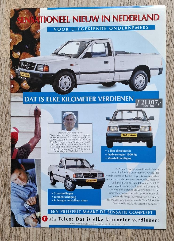 Tata TelcoLine leaflet 1998, Ophalen of Verzenden, Gelezen, Overige merken