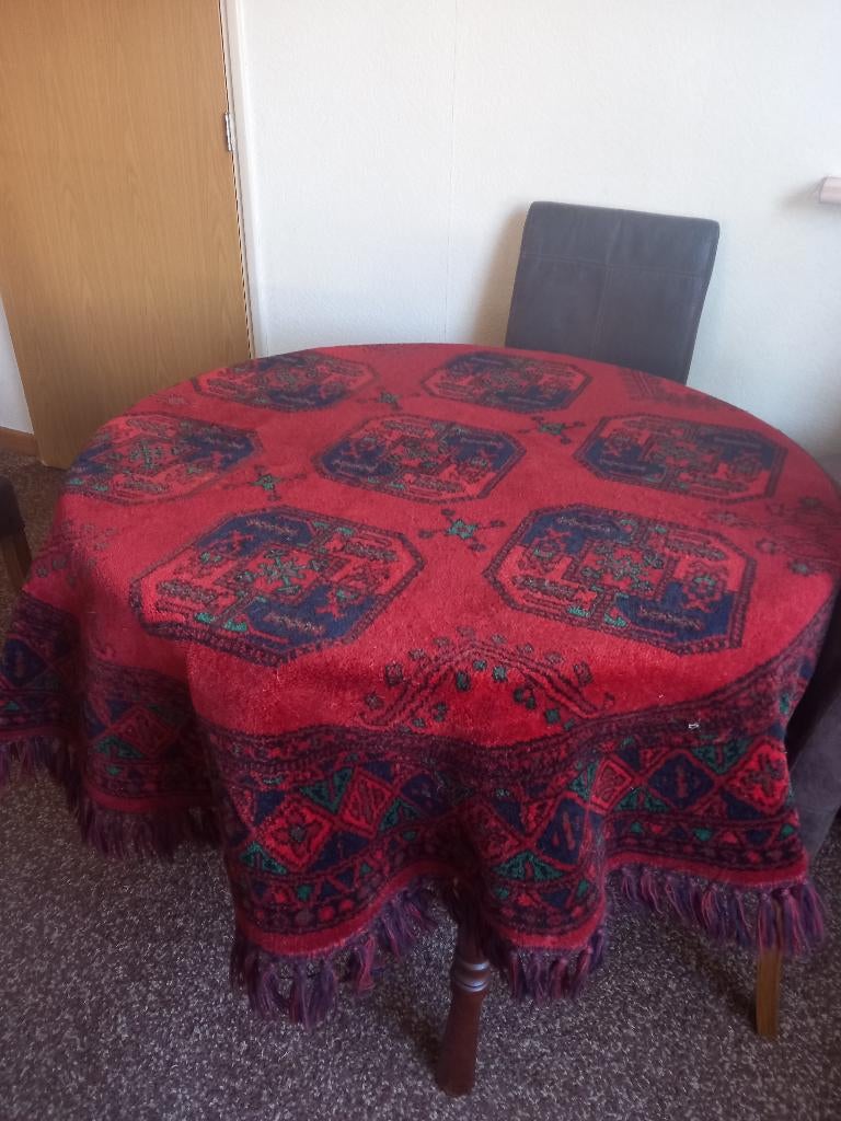 Tafelkleed, Ophalen, Gebruikt, Rond, Binnen