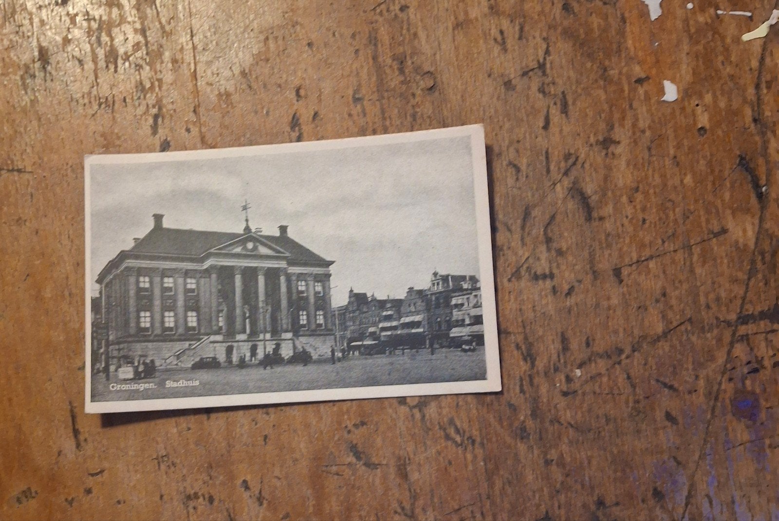 Ongelopen Ansichtkaart Groningen Stadhuis, Verzamelen, Ophalen of Verzenden, Voor 1920, Ongelopen, Groningen