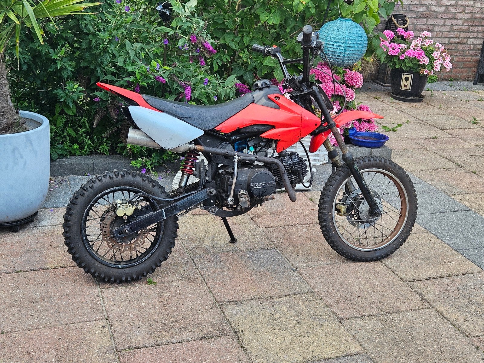 pitbike 125cc schakel, Gebruikt, Pitbike, Schijfrem, 125 cc