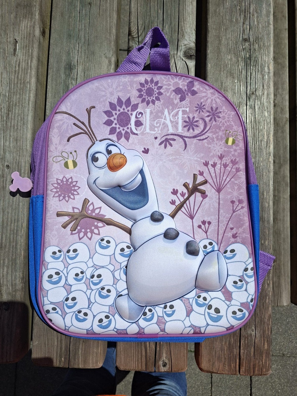Leuke paarse Frozen Olaf rugzak voor kinderen, Ophalen of Verzenden, Nieuw, Disney of Dora, 30 tot 45 cm