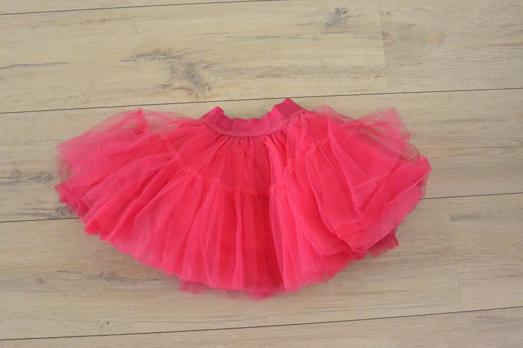Monnalisa - Roze tule rokje - maat 4 jaar, Meisje, Ophalen of Verzenden, Zo goed als nieuw, Jurk of Rok