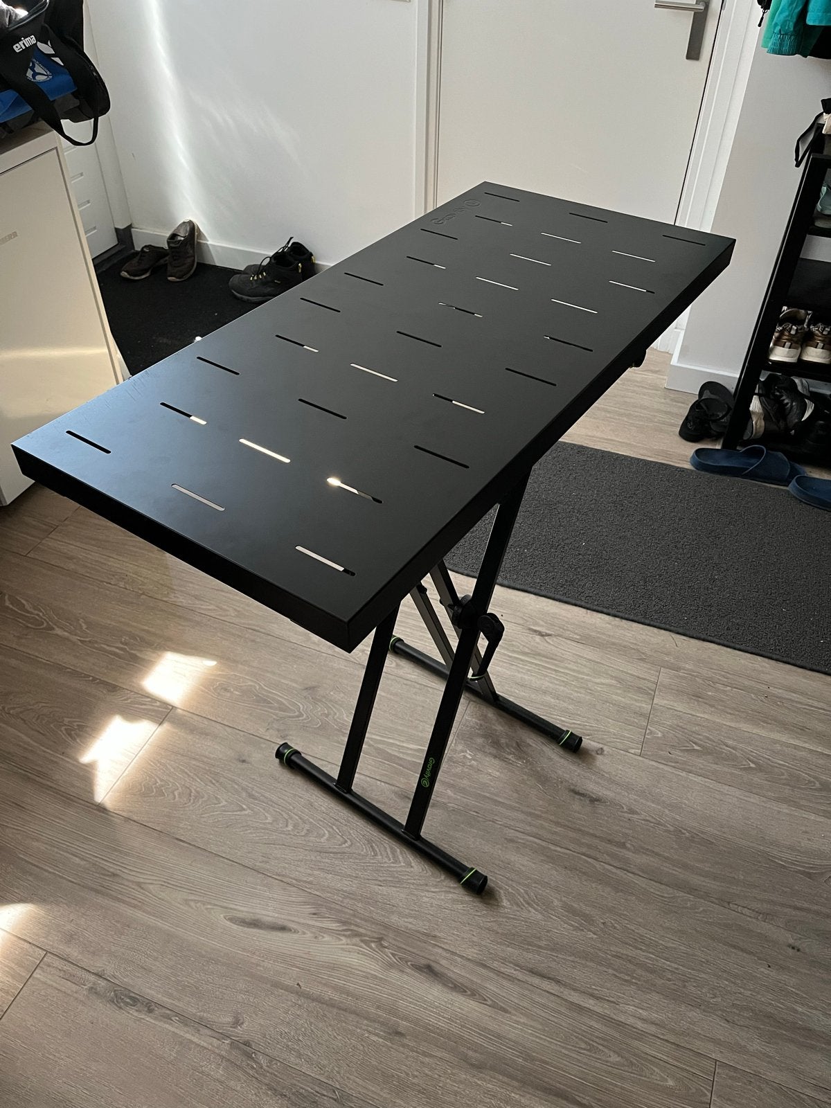 Gravity KS X2 Keyboardstandaard met KS RD1 Tafelblad, Ophalen, Nieuw, Instrumentstandaard, Keyboard of Synthesizer