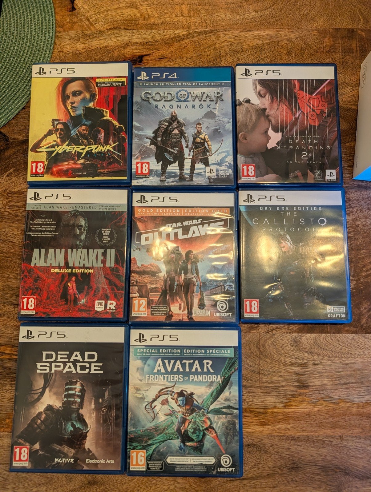 PS5 Disc Edition + 8 games + 2 controllers – nette staat, Ophalen of Verzenden, Zo goed als nieuw, Playstation 5