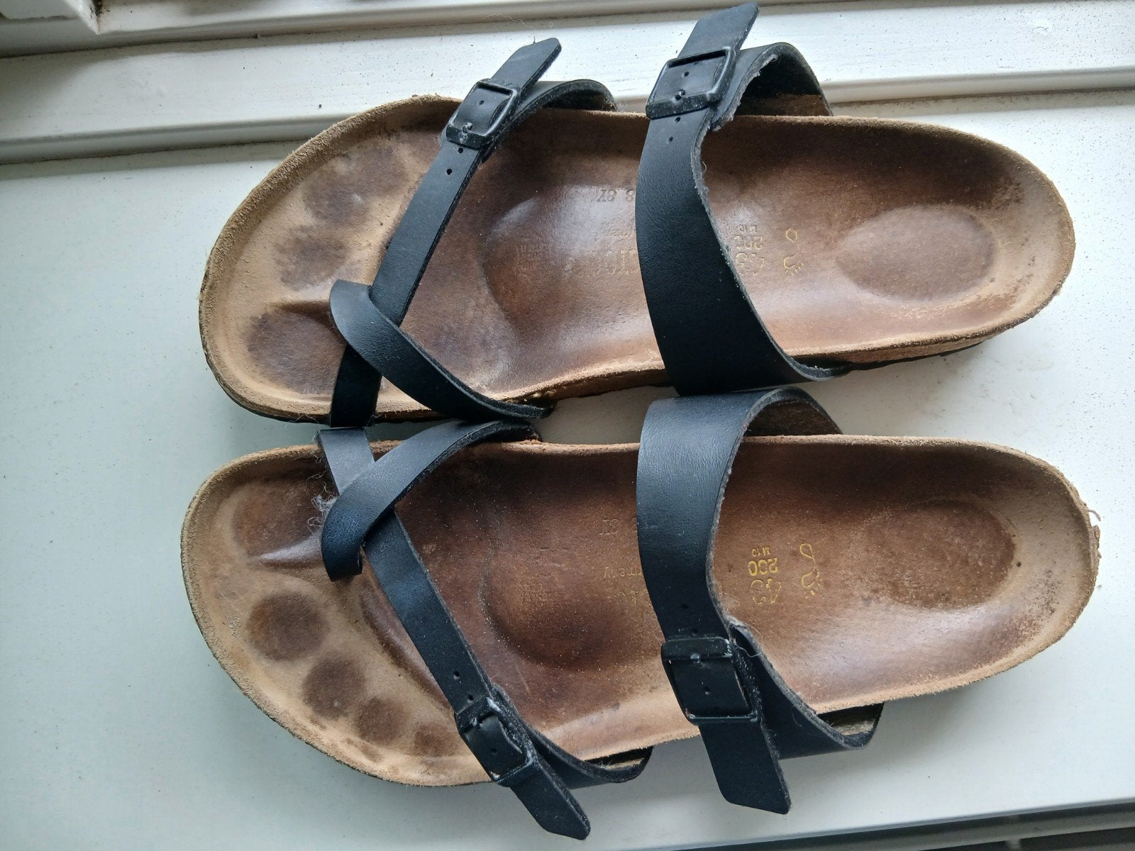 Zwarte Birkenstock sandalen - Maat 43, Kleding | Dames, Schoenen, Ophalen of Verzenden, Gedragen, Zwart, Sandalen of Muiltjes