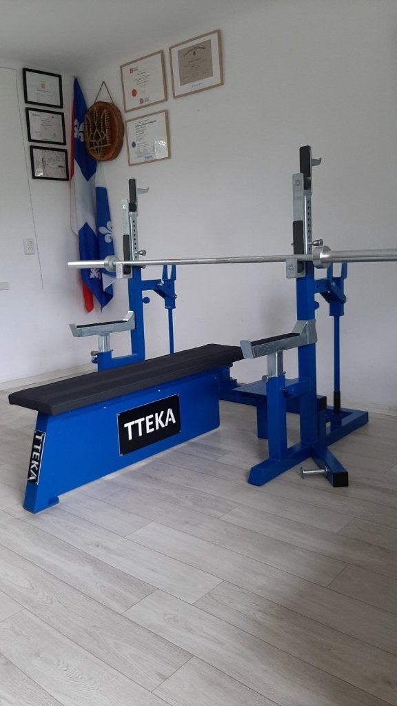 TTEKA 2025 Competition combo rack (LF-26) bench press/squats, Sport en Fitness, Verzenden, Nieuw, Benen, Fitnessbank