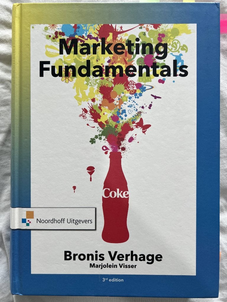 Marketing Fundamentals – Bronis Verhage – 3rd edition, Boeken, Ophalen of Verzenden, Zo goed als nieuw, Economie en Marketing