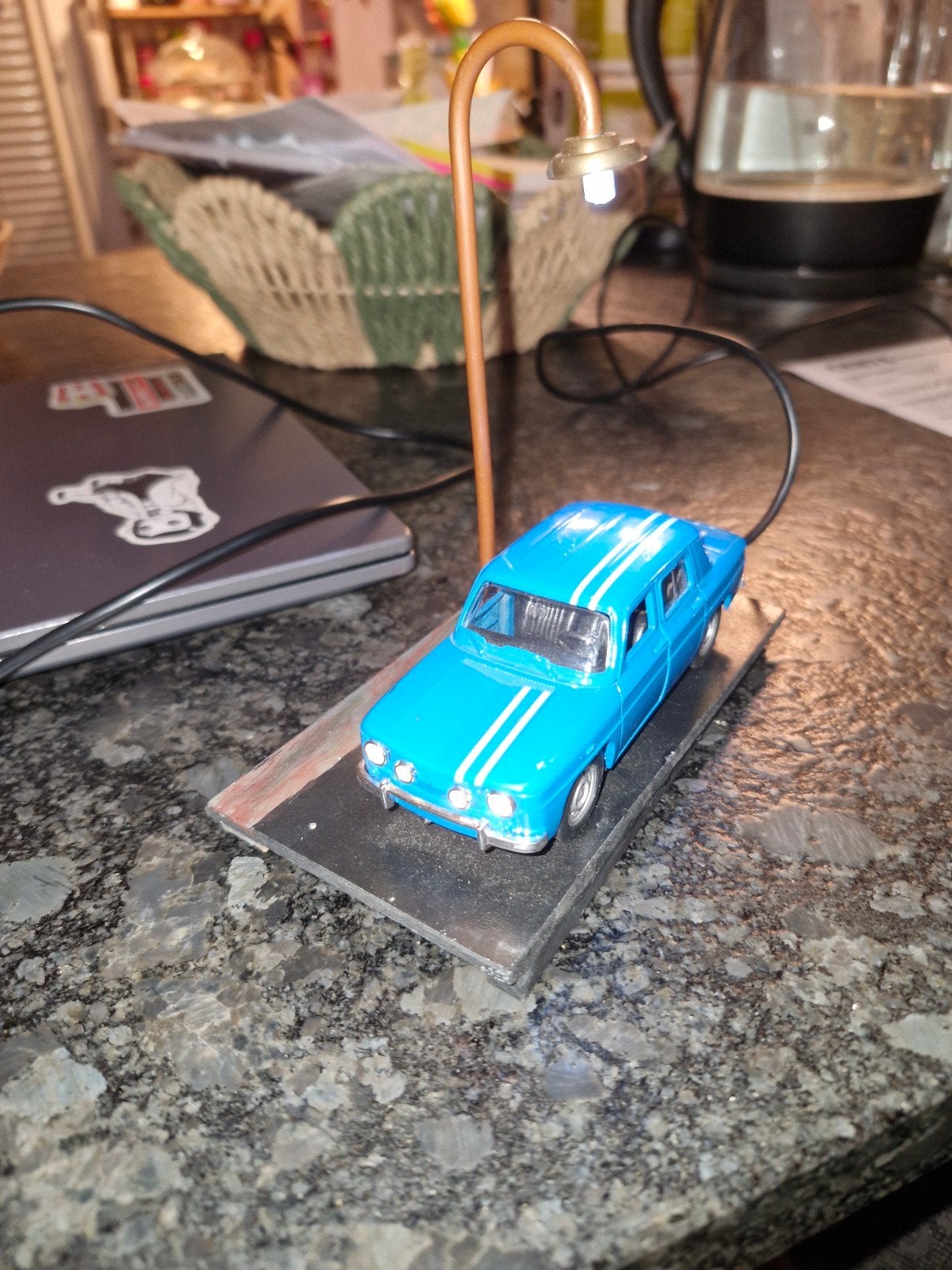 Renault 8 Gordini met verlichting ( USB), Ophalen of Verzenden, Gebruikt, Auto
