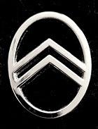 Citroën logo pin- zilverkleur opengewerkt, Verzenden, Nieuw, Transport, Speldje of Pin