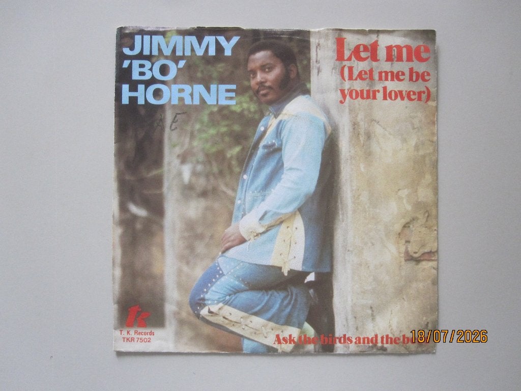 JIMMY BO HORNE -  let me - vinyl 7", Cd's en Dvd's, Gebruikt, 7 inch, Ophalen of Verzenden, Overige typen