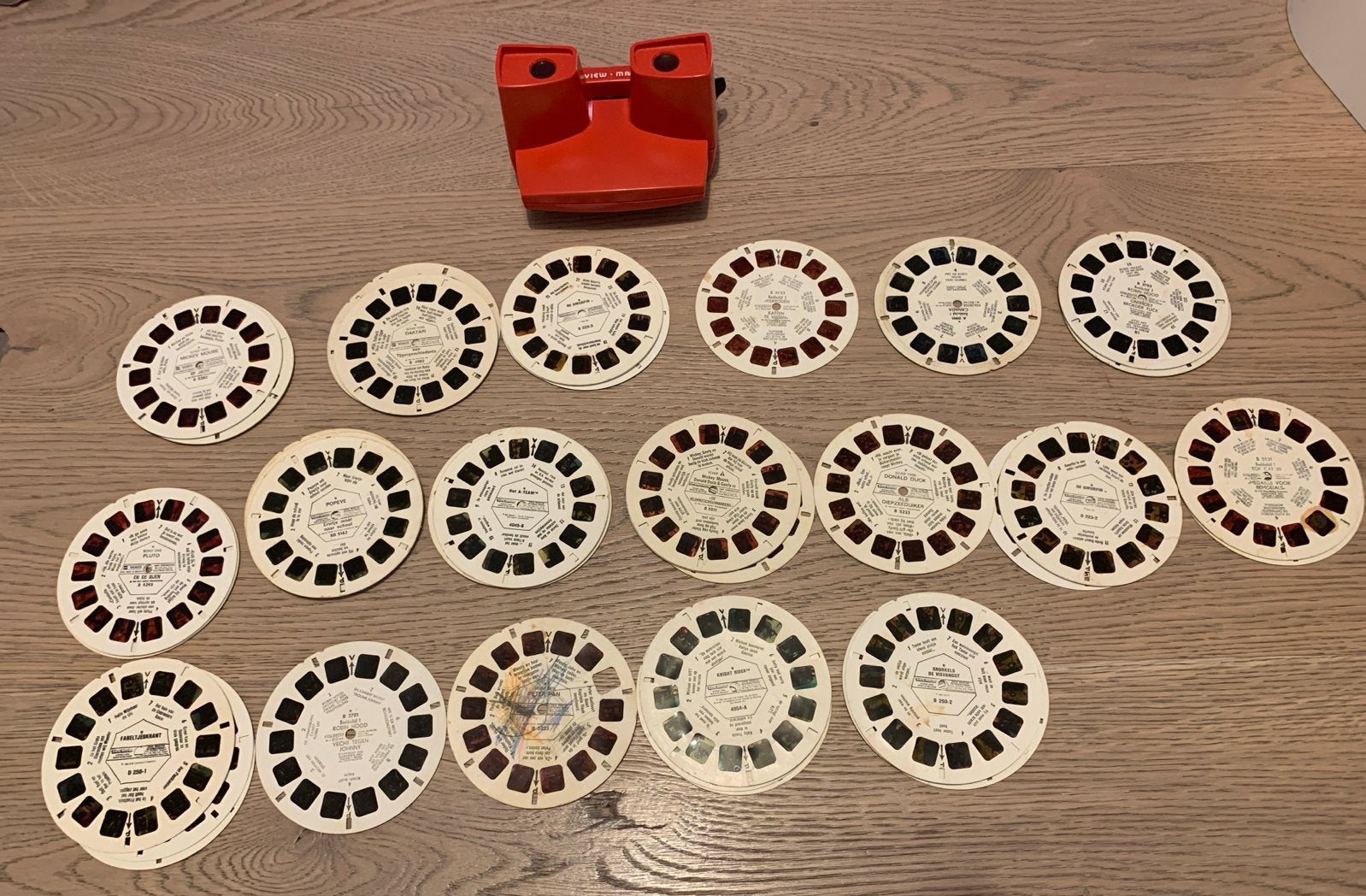 Vintage View-Master met 43 schijven - Retro 3D kijker, Ophalen of Verzenden, Gebruikt