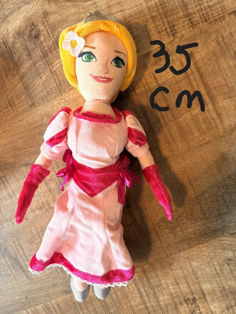 Efteling knuffel Prinses Assepoester sprookjesbos. ZGAN., Overige typen, Ophalen of Verzenden, Zo goed als nieuw, Roze