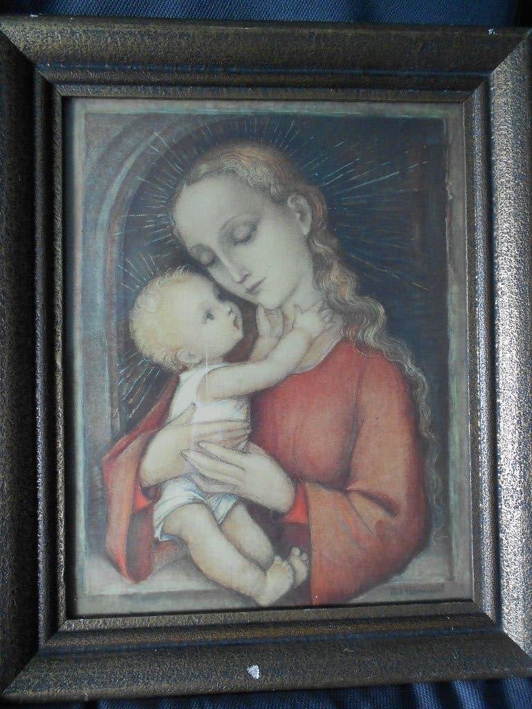 Madonna / Maria met kind van M.I. Hümmel, Verzamelen, Religie, Ophalen, Gebruikt, Overige typen, Christendom | Katholiek